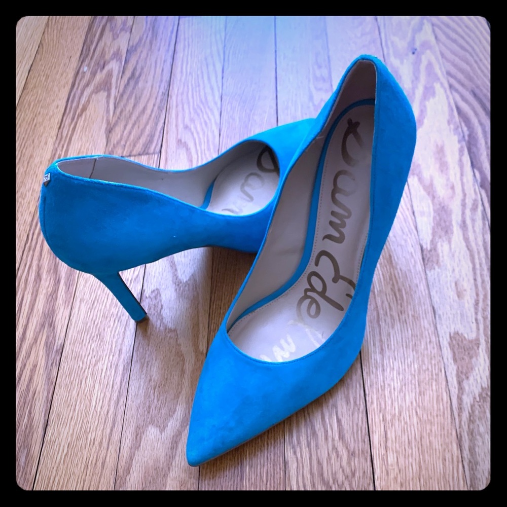 Sam Edelman turquoise heels - 10 W - never worn